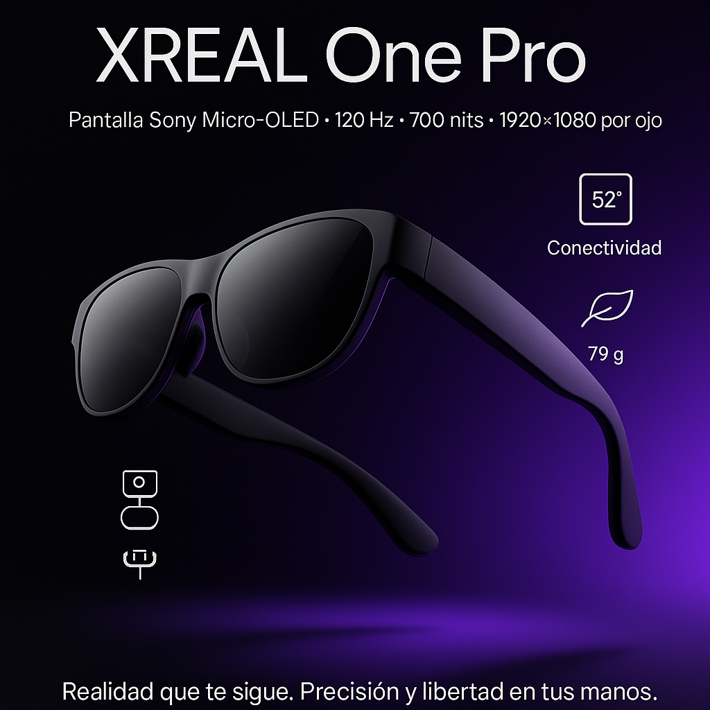 Xreal One Pro AR Glasses 57-66mm.