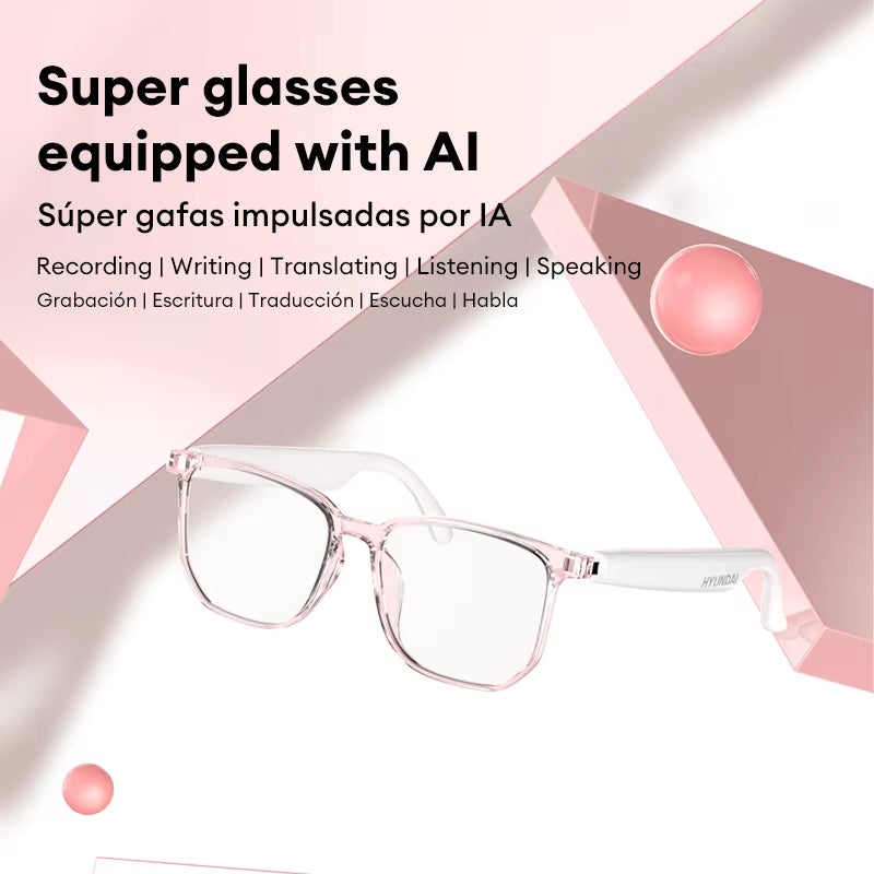 Choice HY-C8 PRO AI Smart Glasses Earphones Multi Languages Sunglasses Outdoor for Sport Headphones for Meeting Business