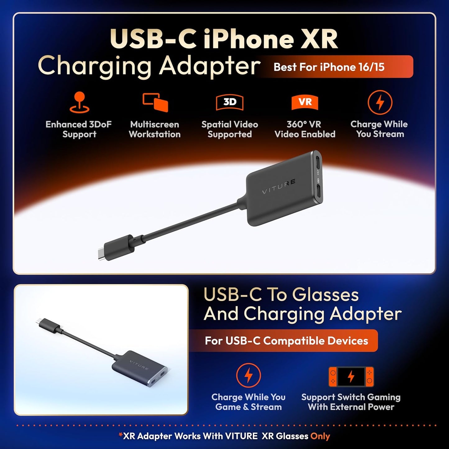Viture Adaptador USB- C plug & play