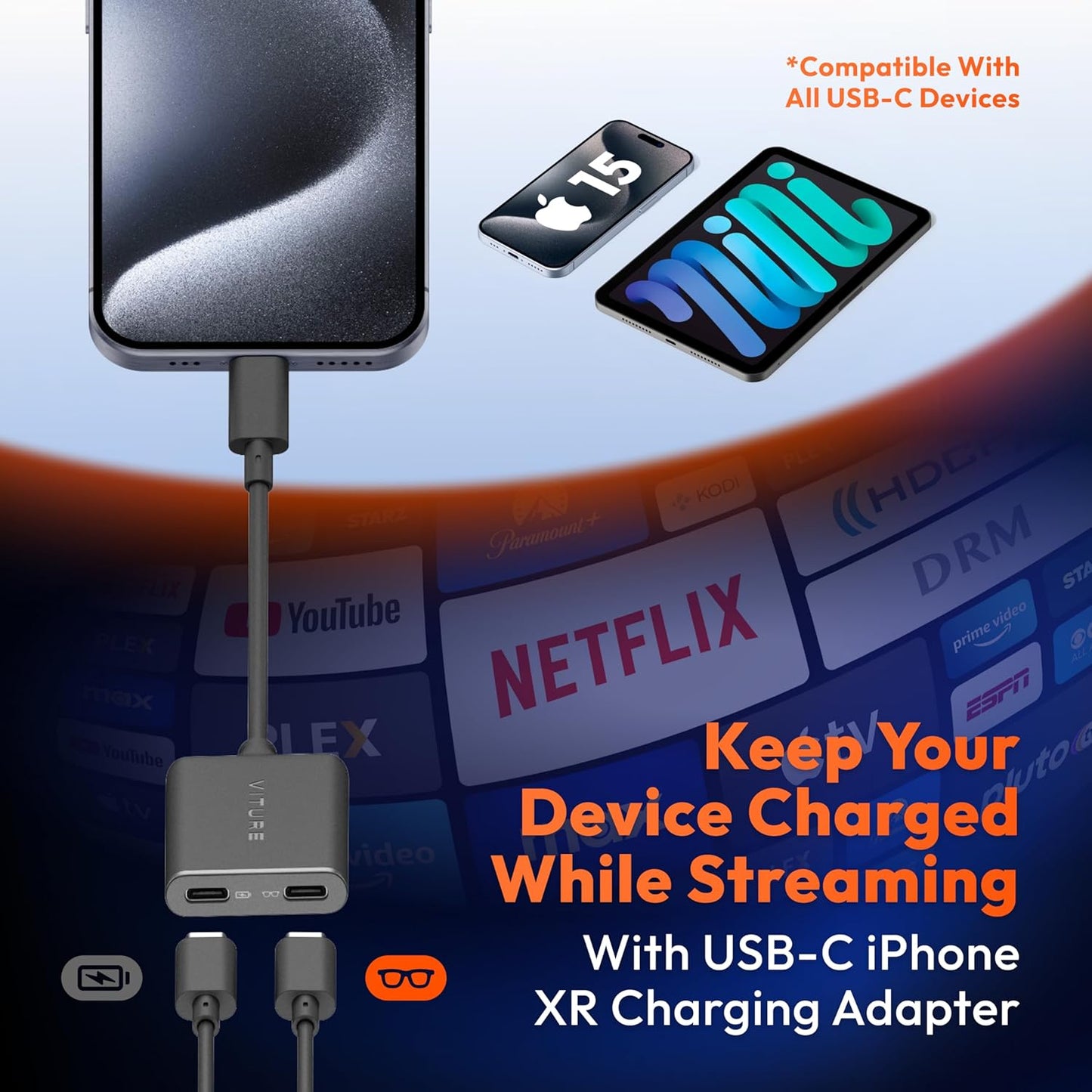 Viture Adaptador USB- C plug & play