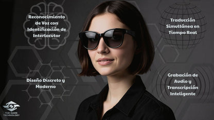 Choice  HY-C8 PRO AI Smart Glasses Earphones Multi Languages Sunglasses Outdoor for Sport Headphones for Meeting Business