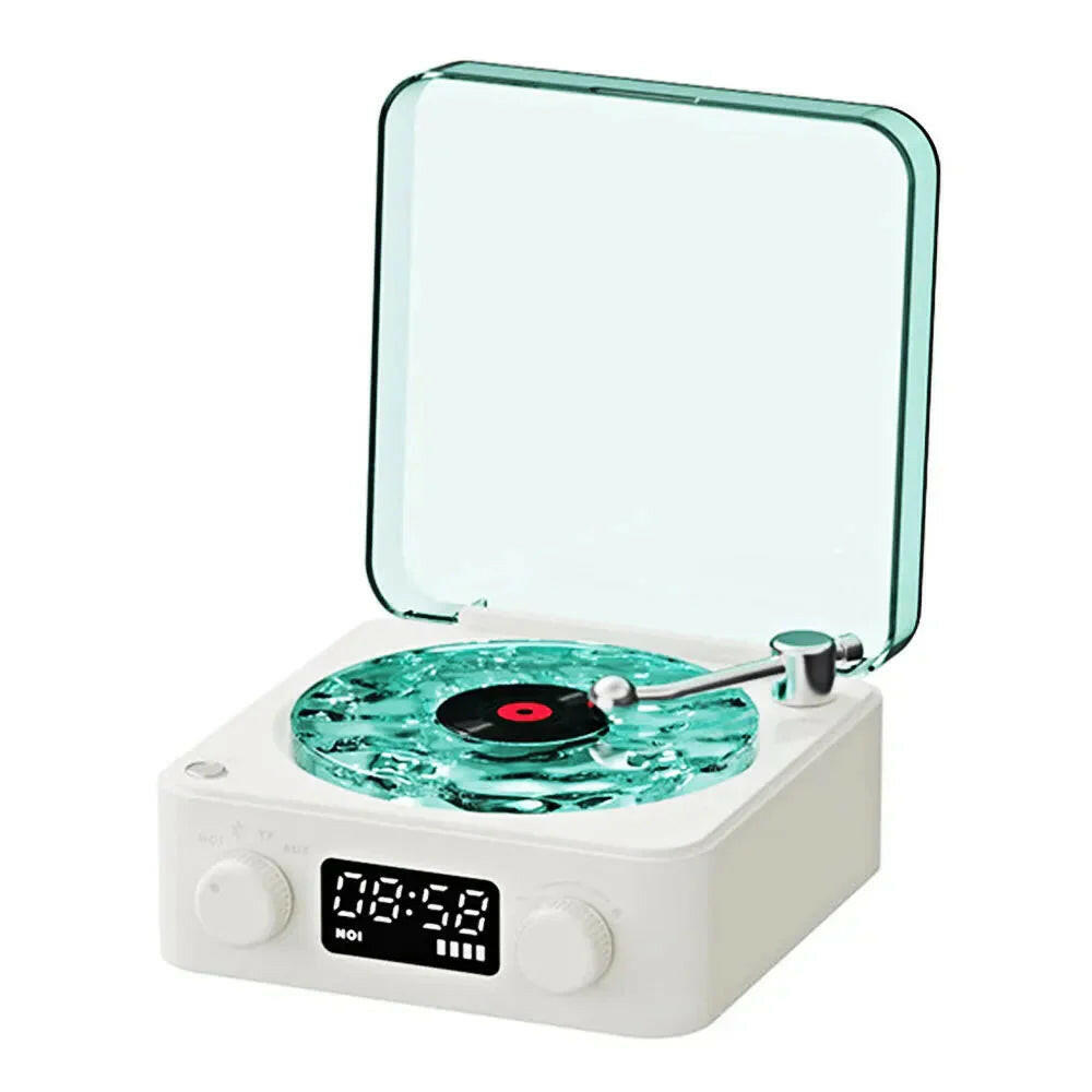 Mini Retro pequeño parlante de ruido blanco bluetooth.