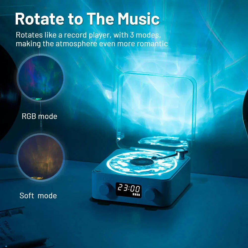 Mini Retro pequeño parlante de ruido blanco bluetooth.