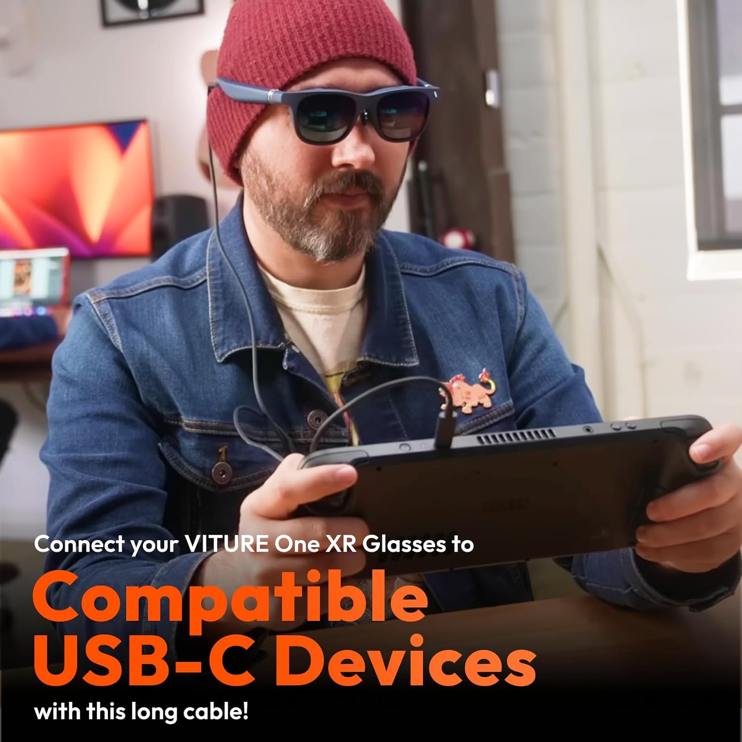 Viture cable conector magnético 120Cm USB-C