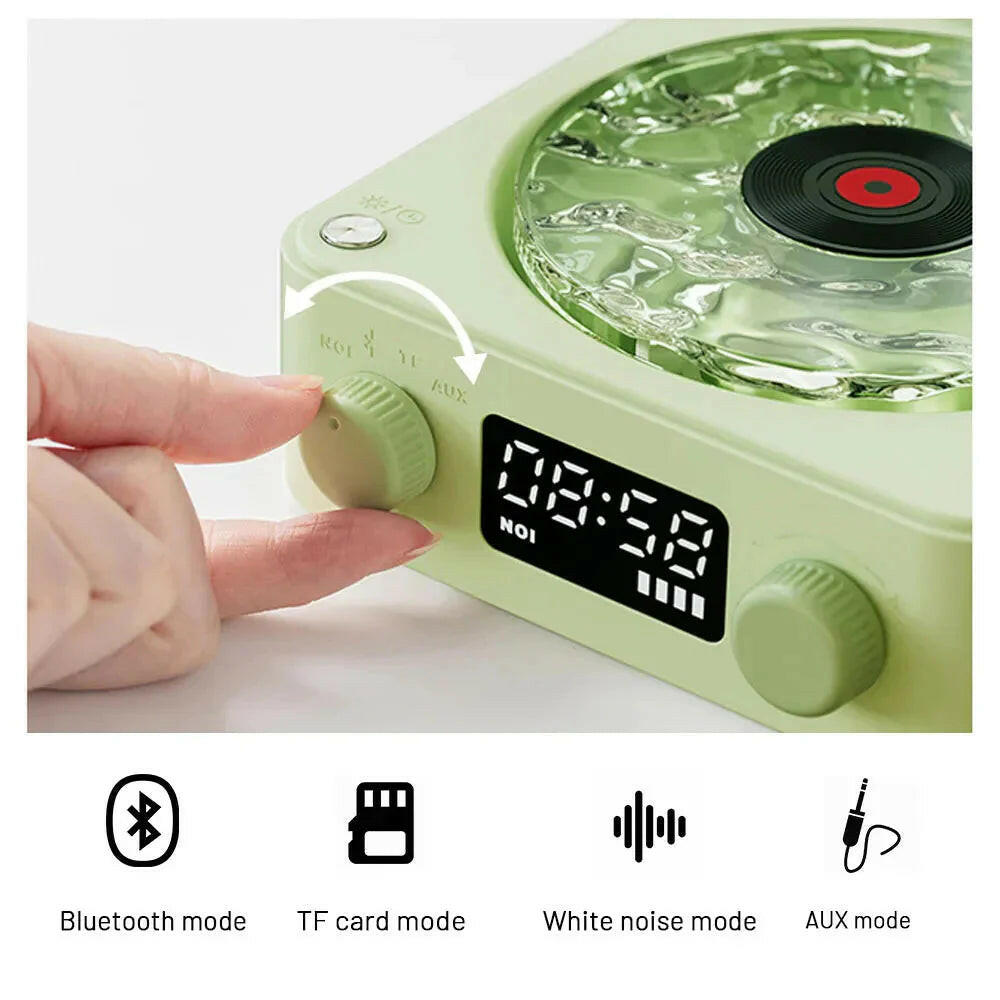 Mini Retro pequeño parlante de ruido blanco bluetooth.