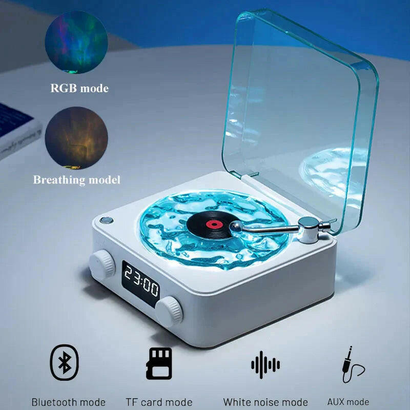 Mini Retro pequeño parlante de ruido blanco bluetooth.