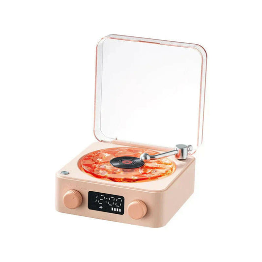 Mini Retro pequeño parlante de ruido blanco bluetooth.