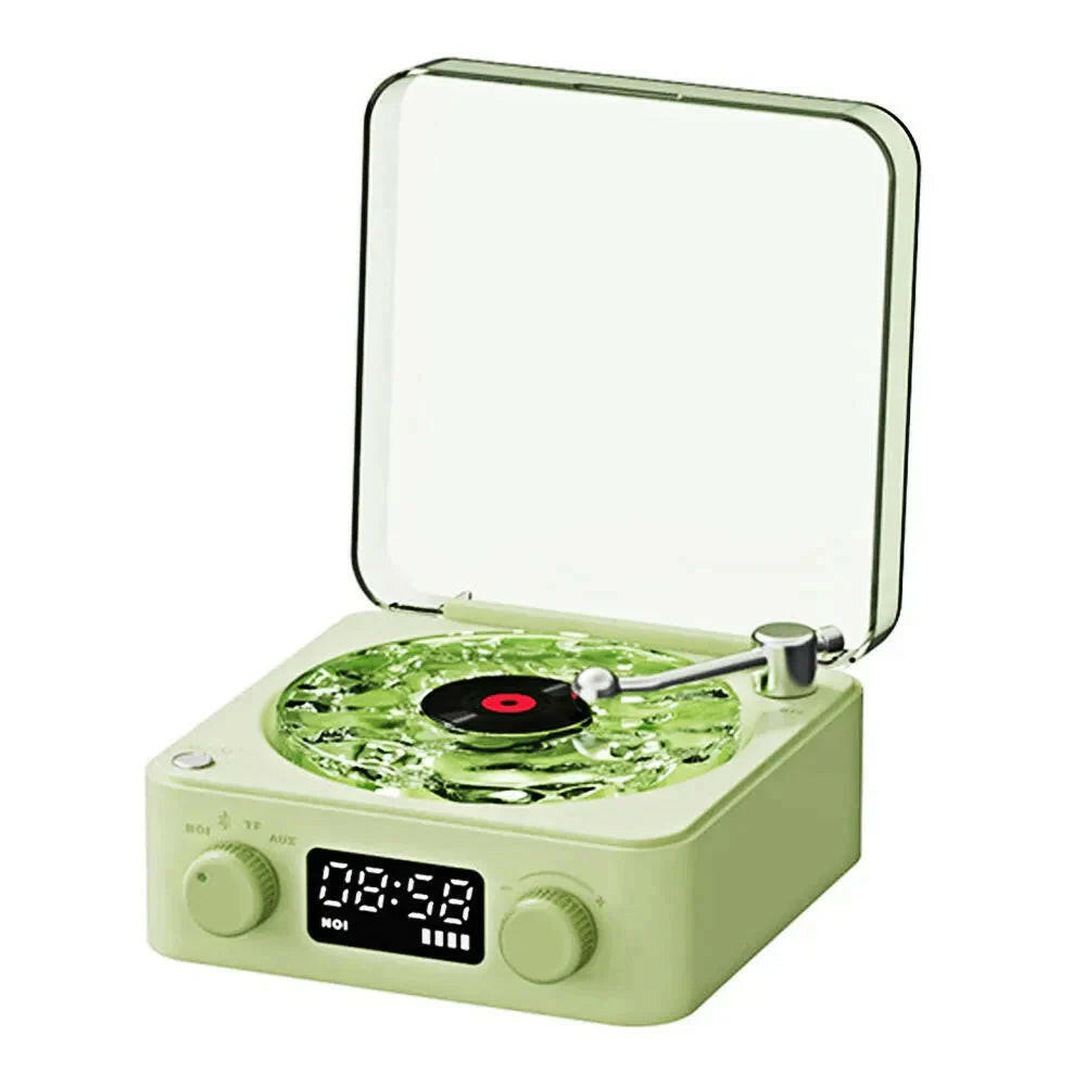 Mini Retro pequeño parlante de ruido blanco bluetooth.