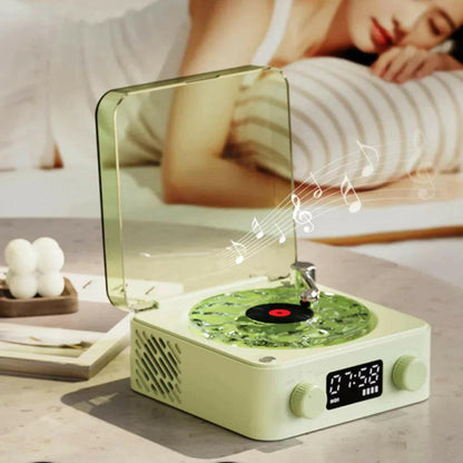 Mini Retro pequeño parlante de ruido blanco bluetooth.